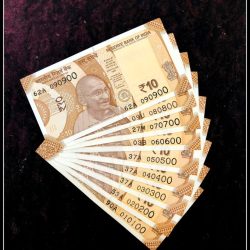 Rs 10 INDIA BANKNOTE SET 010100 to 090900 GEM UNC UNIQUE 9 Note set