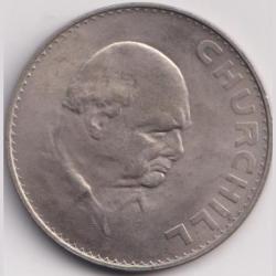 England UNC 1 Crown Elizabeth II (Churchill) UNC Commemorative Issue Wight 28.28 Gram