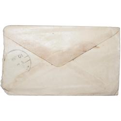 Alternative view of Envelop of George V 1/2 Anna Green Colour Stamp with Letter - Used Condition as per Image.