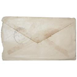 Alternative view of Envelop of George V 1/2 Anna Green Colour Stamp with Letter - Used Condition as per Image.