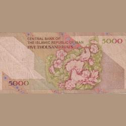 Alternative view of Iran 5000 Rials