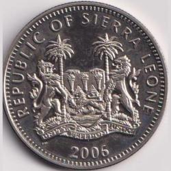 Alternative view of Sierra Leone UNC 2006 One Dollar (Lion) Commemrative Coin Wight 29.37 Gram #H18