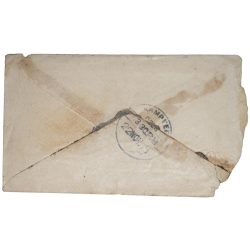 Alternative view of Envelop of George V 1/2 Anna Green Colour Stamp with Letter - Used Condition as per Image.