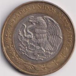 Alternative view of Mexico 20 Dollar (Veinte - Pesos) Commemorative By Metalic Coins Weight 15,945 Gram #PR66