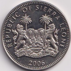 Alternative view of Sierra Leone 1 Dollar 2006 (Dear Animals ) UNC Coin Wight 28.28 Gram #H24