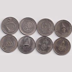 Alternative view of Thailand 20 Bhatt Commemrative Coin 8 Different Coin #H29