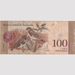Alternative view of Venezuela 100 Bolivars world note Collector Choice Item