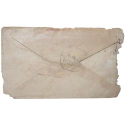 Alternative view of Envelop of George V 1/2 Anna Green Colour Stamp with Letter - Used Condition as per Image.