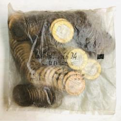 Rs 10 Republic India Cross Coin 2006 Issue Extremely Rare and Unique 100 coin Pouch Noida