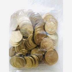 Alternative view of Rs 5 Definitive Issue 100 Coin Pouch RBI Seal Pouch Mumbai Mint 2015