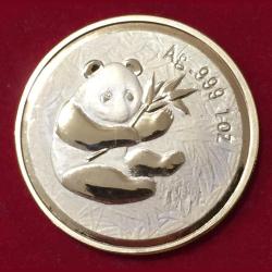 2005 china Commemorative Medallion Set Gold Silver Plated With capsool Gem Unc Coin