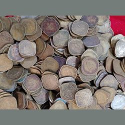 George six Half anna mix dates mix mint (10 pcs lott) Good condition coin