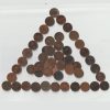 Extremely Rare 50 Coins Set of 1/12 Anna All Different Dates and Different Mints Copper Coins of Victoria Queen British India Coinage