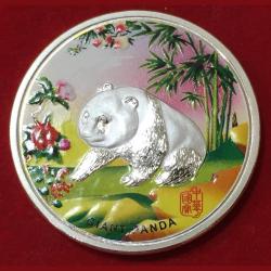 china Commemorative Medallion Set Gold Silver Plated With capsool Gem Unc Coin
