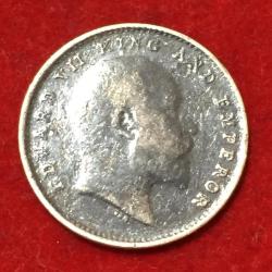 Alternative view of 1910 India - British 2 Annas - Edward VII Rare Coin Lowest Price #N50
