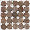 25 Coins Set of One Anna 1930-1946 Different Mints Copper-Nickel Coins of King George VI and George V British India Coinage