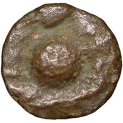 Copper Coin of Ramagupta (AD 375-376) of Gupta Dynasty - Garuda Facing Type Rare