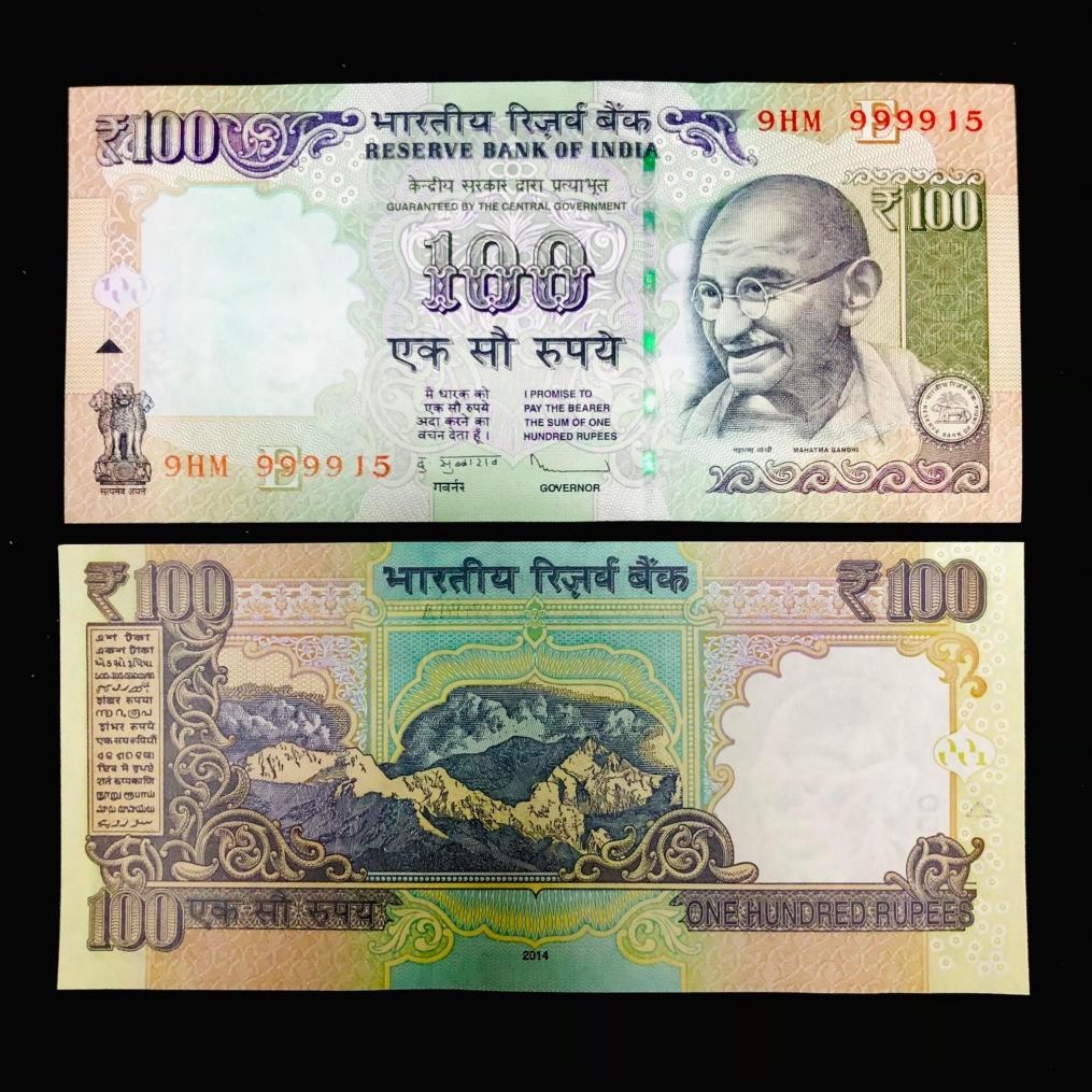 G 106 Rs 100 India Banknote Signature Gandhi Series Issue Subharao MULE 2014