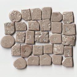 Extremely Rare Magadh Dynasty Silver Punch Mark Coins of Chandragupt Maurya Collectible Coins Randomly Single Coin Given From Set