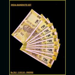 Rs 20 INDIA BANKNOTE SET 110110 - 990990 GEM UNC UNIQUE