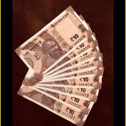 Rs 10 INDIA BANKNOTE SET 111101 to 999909 GEM UNC UNIQUE 9 Note set