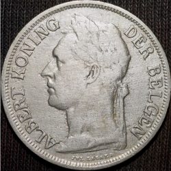 50 Centimes of Albert I (AD 1928) of Belgian Congo