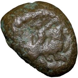 Copper Coin of Raghunatha Nayaka (AD 1600-1630) of Thanjavur Nayaka's with Goddess Gurga Very Rare