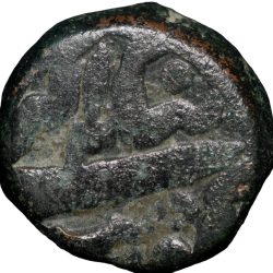 Copper Dam of Akbar(AD 1556-1605) of Govindpur Mint ilahi 4X