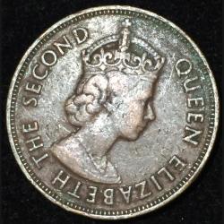 Alternative view of Mauritius 5 Cents 1978 - Elizabeth II 1st portrait Coin #L-119
