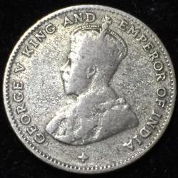 Alternative view of 1918 British Malaysia Straits Settlements 10 Cents - George V Rare Lowest Price Coin #V25
