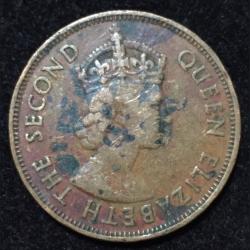 Alternative view of Mauritius 5 Cents 1975 - Elizabeth II 1st portrait Coin #L-120