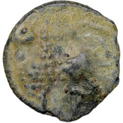 Potin Coin of Satavahana Dynasty(100 BC) of Junnar Lion Small Flan