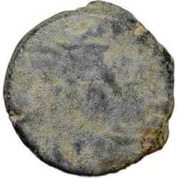 Alternative view of Potin Coin of Satavahana Dynasty(100 BC) of Junnar Lion Small Flan