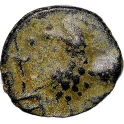 Potin Coin of Satavahana Dynasty(100 BC) of Junnar Lion Small Flan