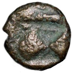 Copper Coin of Feudatory Chiefs (17th - 18th Cen. AD) Lion/Sanku