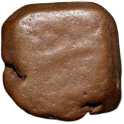 Alternative view of Copper Paisa of Muhiabad Poona Mint of Maratha Confederacy(1700-1800 AD) with Parshu/Battle-Axe