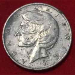 Alternative view of 1975 Poland 10 Złotych Adam Mickiewicz Coin #L-126