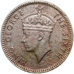 Nickel 5 Cent of George VI (AD 1950) from Malaya British Commonwealth