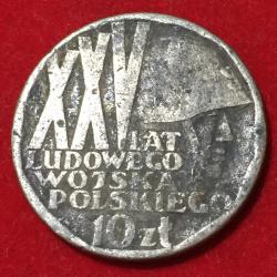 Poland 10 Złotych 25th Anniversary of Polish Army Commemorative issue Coin #B216