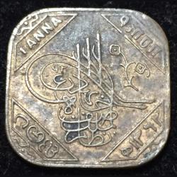 Hyderabad, Princely state of 1 Anna - Mir Usman Ali Khan Coin #V36