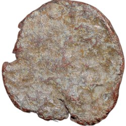 Alternative view of Lead Coin of Post-Gupta(5th Cen. AD) from Prakashe Region with Deity Standing