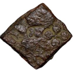 Copper Inscribed Punch-Marked of Damabhadra of Bhadra/Mitra Dynasty(200 BC) of Vidarbha Region