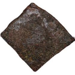 Alternative view of Copper Inscribed Punch-Marked of Damabhadra of Bhadra/Mitra Dynasty(200 BC) of Vidarbha Region