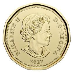 Alternative view of 2022 $1 Oscar Peterson Colorised UNC Canada Mint Roll Unique and Rare 25 Coin Roll