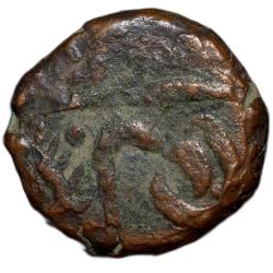 Alternative view of Copper 1/4 Paisa of Jayaji Rao(AD 1843-86) of Gwalior State Burhanpur Mint Unlisted