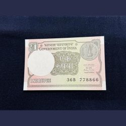 1rs semi fancy number 36B 778866 of year 2016 with unc condition. Sku 275