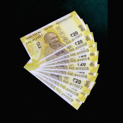 Rs 20 India banknote Semi Fancy set 011001 to 099009 GEM UNC SET SAME Prefix