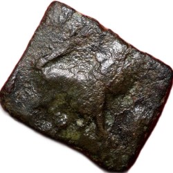 Copper Coin of Pre-Satavahana(200 BC) from Vidarbha with Lion/Ujjaini, 6-Arched Symbol