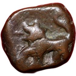 Copper Paisa of Hyderabad State Feudatory 'Elichpur' of Daryapur Mint KM C19 V.Rare