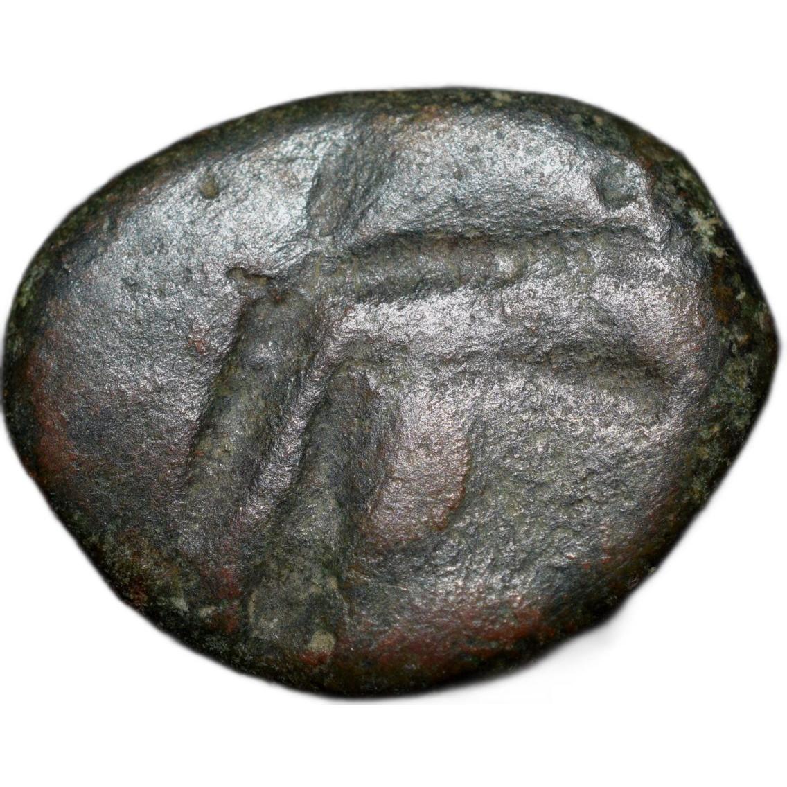 Lakhi/Brokage Copper Coin of Satkarni I (1st Cen. BC) of Satavahana Dynasty from Paithan Region Elep - Image 2